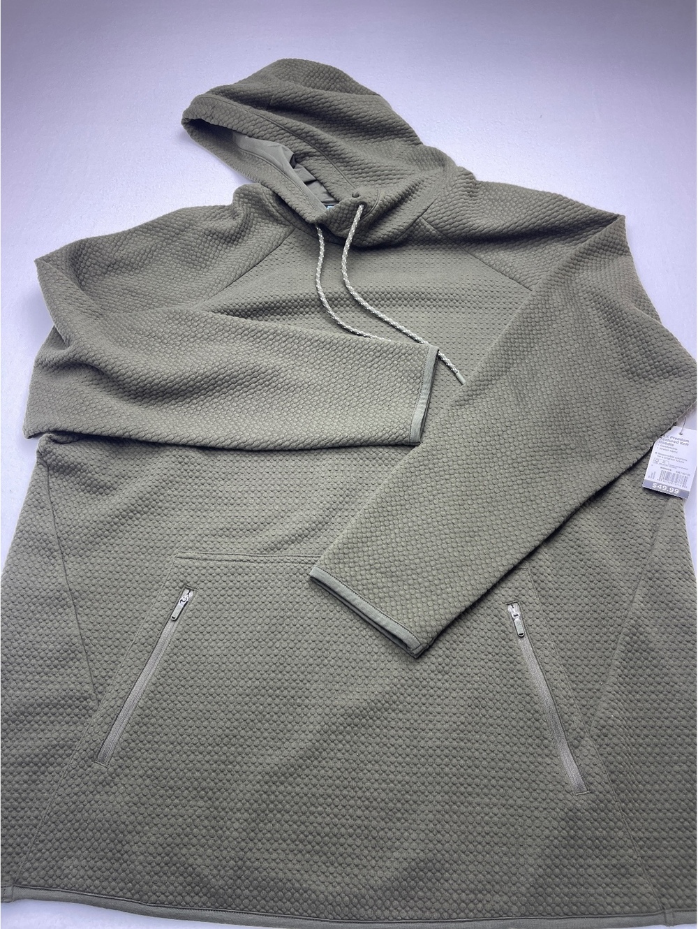 FLX Premium Textured Knit Hoodie Olive Forest 2XB
